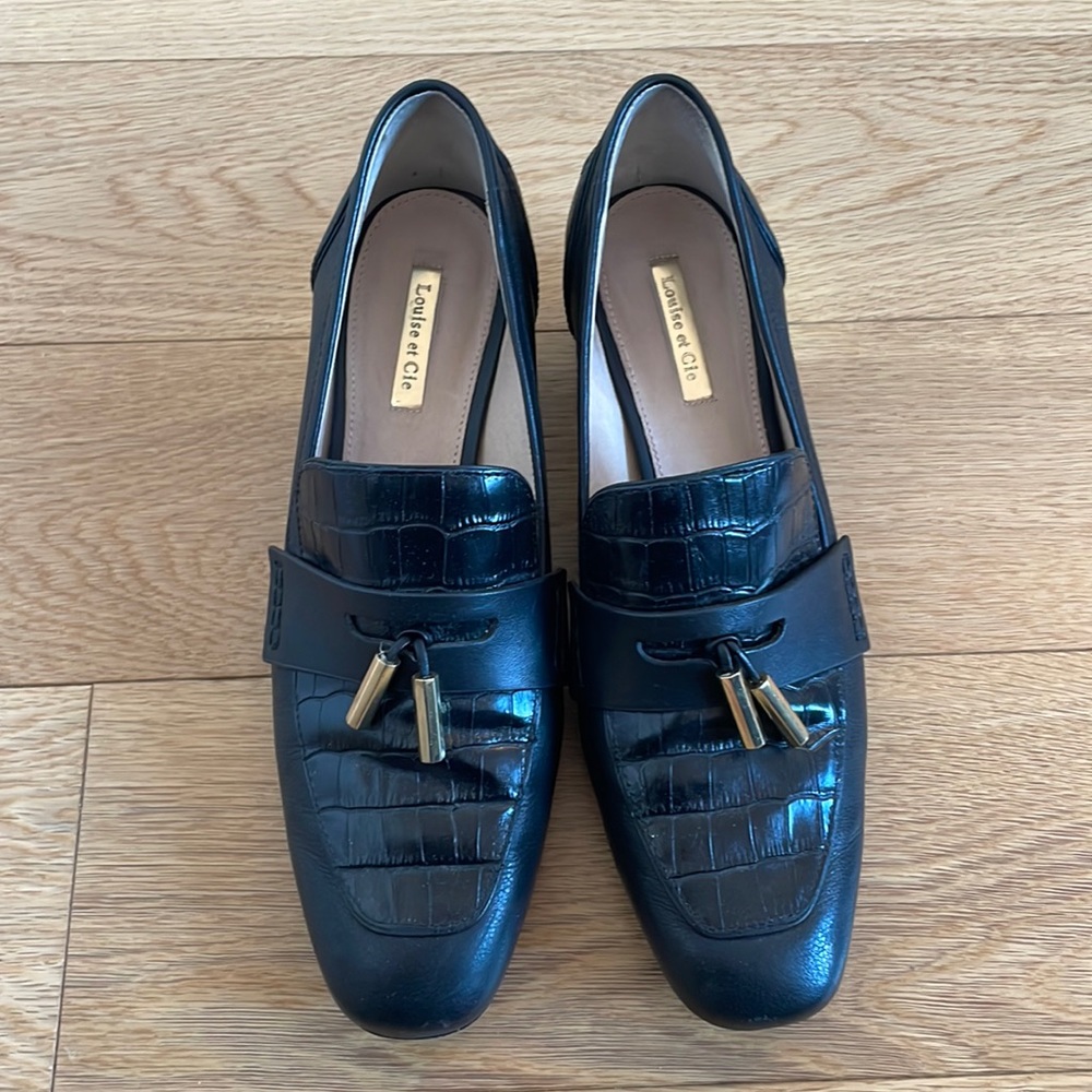 Louise et Cie heeled mules with golden details✨